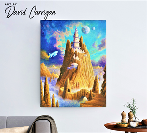 Flash Gordon, Fantasy Castle Wall Art by David Carrigan.